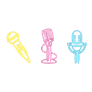 Microfoon icoon home pagina